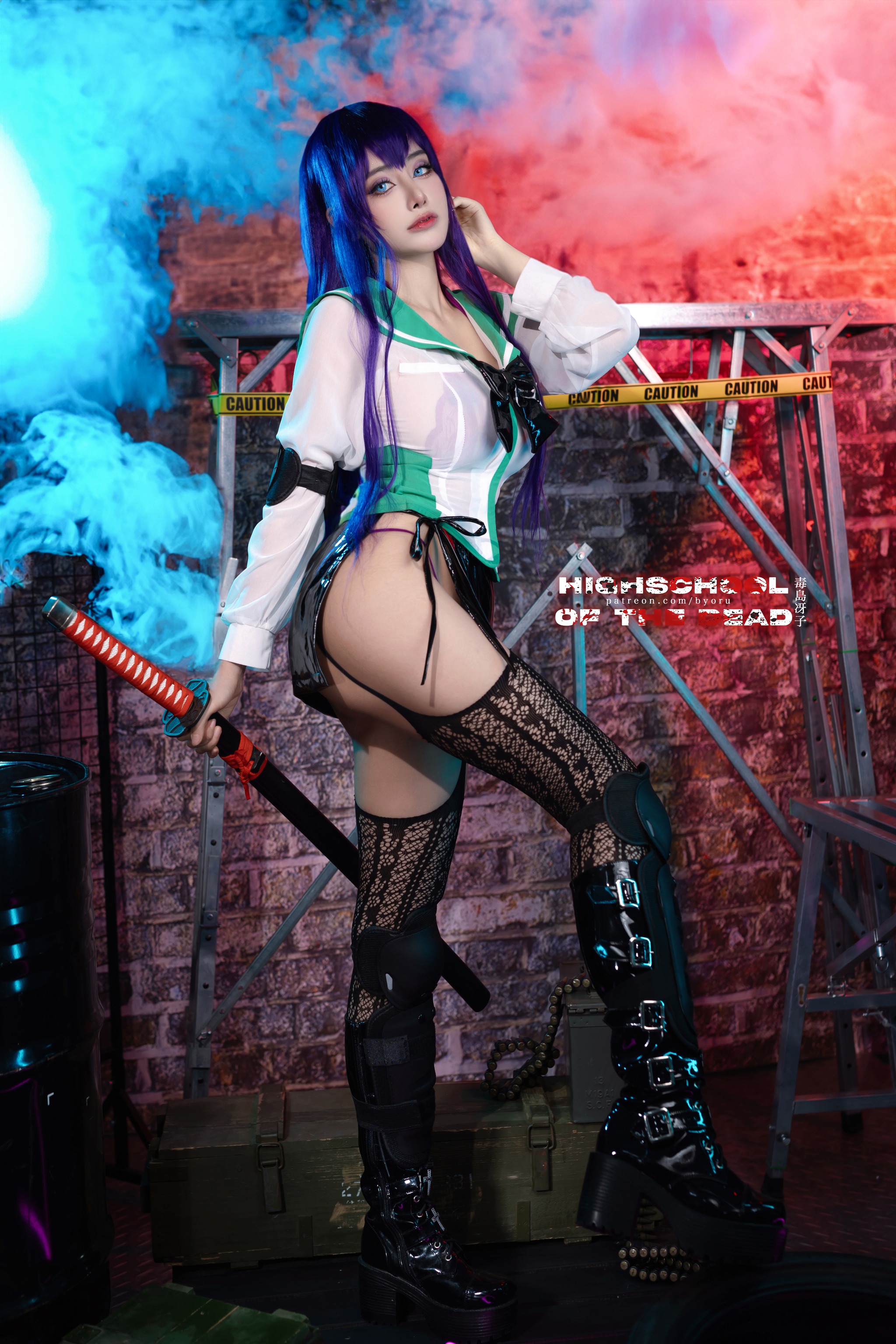 图片[1]-Byoru – NO.179 Saeko Busujima [48P]-XikXak